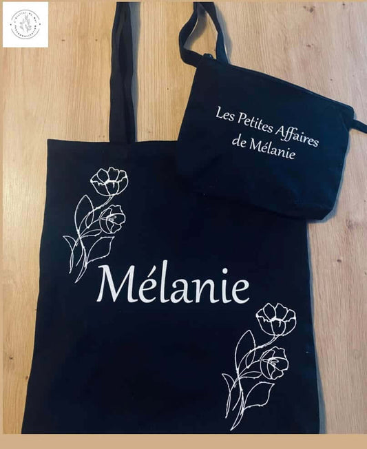 Tot bag avec trousse - AtelierByMel